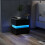 Costway LED Bedside Table with Drawers Remote Control Nightstand w/22 Dynamic Modes 4