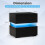 Costway LED Bedside Table with Drawers Remote Control Nightstand w/22 Dynamic Modes 2