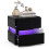 Costway LED Bedside Table with Drawers Remote Control Nightstand w/22 Dynamic Modes 1