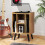 Costway Record Player Stand Vinyl Record Storage Turntable Stand-Natural 6