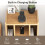 Costway Record Player Stand Vinyl Record Storage Turntable Stand-Natural 8