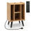 Costway Record Player Stand Vinyl Record Storage Turntable Stand-Natural 1