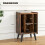 Costway Record Player Stand Vinyl Record Storage Turntable Stand w/Power Outlet 2