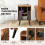 Costway Record Player Stand Vinyl Record Storage Turntable Stand w/Power Outlet 8