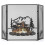 Costway 3-Panel Fireplace Folding Spark Guard Screen Decorative Mesh Fireplace Barrier 5