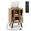 Costway Record Player Stand Vinyl Record Storage Turntable Stand-Natural 10