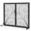 Costway Double Door Fireplace Screen Foldable Spark Guard Metal Mesh Fire Freestanding 1