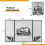 Costway 3-Panel Fireplace Folding Spark Guard Screen Decorative Mesh Fireplace Barrier 2