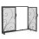 Costway Double Door Fireplace Screen Foldable Spark Guard Metal Mesh Fire Freestanding 9