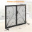Costway Double Door Fireplace Screen Foldable Spark Guard Metal Mesh Fire Freestanding 2