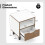 Costway Nightstand Mid Century Modern Bedside Table w/Drawer & storage Shelf 2