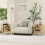 Costway Bamboo Nightstand Mid-century Modern Bedside Table 8