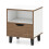 Costway Nightstand Mid Century Modern Bedside Table w/Drawer & storage Shelf 1