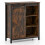 Costway 70cm Farmhouse Accent Storage Cabinet Rustic Sideboard Buffet Cabinet 10