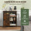 Costway 70cm Farmhouse Accent Storage Cabinet Rustic Sideboard Buffet Cabinet 8