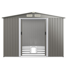 8FT X 6FT Outdoor Storage Shed Weather-resistant Utility Tool Organizer