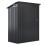 Costway All-Weather Storage Shed Utility Tool House w/Top Sloping Design-Grey 5