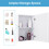 Costway Bathroom Mirror Cabinet Wall Mounted Storage Cabinet 4