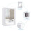 Costway Bathroom Mirror Cabinet Wall Mounted Storage Cabinet 8