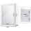 Costway Bathroom Mirror Cabinet Wall Mounted Storage Cabinet 9