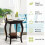 Costway Set of 2 End Table Living Room Accent Table Sofa Side Table-Coffee 6