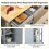Costway Mobile Kitchen Island Cart Rolling Kitchen Island w/4 Open Shelves Grey 4