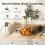 Costway Mobile Kitchen Island Cart Rolling Kitchen Island w/4 Open Shelves Grey 8
