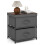 Casart Storage Organizer Nightstand Bedside Table with Removable Lid-Grey 1