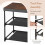 Casart Storage Organizer Nightstand Bedside Table with Removable Lid-Grey 4