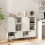 Casart Stackable Bookcase Combination Lattice Cabinet Floor Open Bookshelf 4