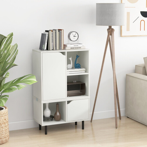 Casart Stackable Bookcase Combination Lattice Cabinet Floor Open Bookshelf 2