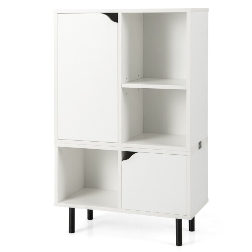 Casart Stackable Bookcase Combination Lattice Cabinet Floor Open Bookshelf