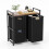 Casart Freestanding Laundry Hamper Laundry Basket Organizer w/3 Pull-Out Removable Bags 2