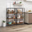 Casart 4-Tier Bookshelf Open-Back Storage Shelf Display Rack Shelving Unit 9