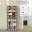 Casart 7-tier Double Shoe Storage Tower Organiser Unit Home Display Shelf Rack Stand 6