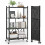 Casart 4-Tier Foldable Storage Shelf Collapsible Storage Rack-Black 1
