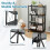 Casart 4-Tier Foldable Storage Shelf Collapsible Storage Rack-Black 6