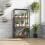 Casart 4-Tier Bookshelf Open-Back Storage Shelf Display Rack Shelving Unit 4