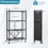 Casart 4-Tier Foldable Storage Shelf Collapsible Storage Rack-Black 9
