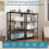 Casart 4-Tier Foldable Storage Shelf Collapsible Storage Rack-Black 5