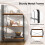 Casart 4-Tier Bookshelf Open-Back Storage Shelf Display Rack Shelving Unit 5