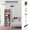 Casart 7-tier Double Shoe Storage Tower Organiser Unit Home Display Shelf Rack Stand 8