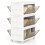 Casart 3-Tier Stackable Storage Bins Bedroom Collapsible Storage Boxes-White 1
