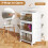 Casart 3-Tier Stackable Storage Bins Bedroom Collapsible Storage Boxes-White 8