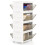 Casart 4-Tier Stackable Storage Bins Bedroom Collapsible Storage Boxes-White 10