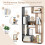 Casart 120cm Tall Bookshelf Modern Geometric Bookcase Book Storage Organizer 4