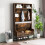 Casart 170cm Tall Hall Tree 4-in-1 Coat Rack Freestanding Entryway Bench 3