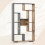 Casart 120cm Tall Bookshelf Modern Geometric Bookcase Book Storage Organizer 2