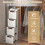 Casart Narrow Storage Cabinet For Small Space 4-Drawer Rolling Organizer Unit 6