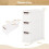 Casart Narrow Storage Cabinet For Small Space 3-Drawer Rolling Organizer Unit 2